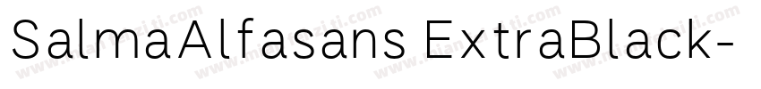 SalmaAlfasans ExtraBlack字体转换